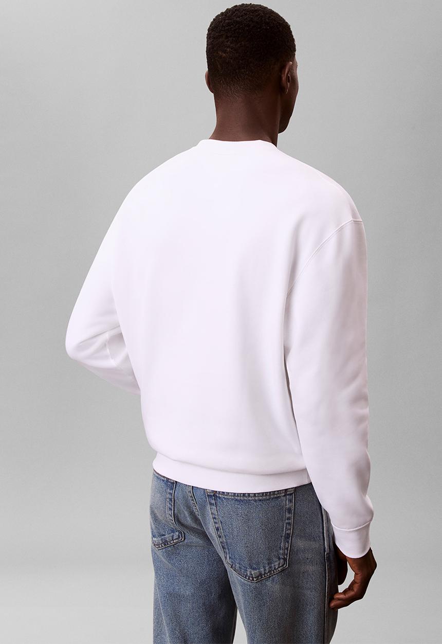 Calvin Klein - Ls 350Fleece Ck Circle Graphic Crewneck - Bright White