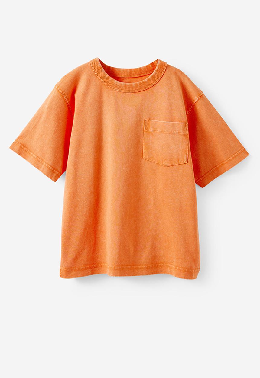 Cotton On - The Essential Short Sleeve Tee -  Orange Soda Wash
