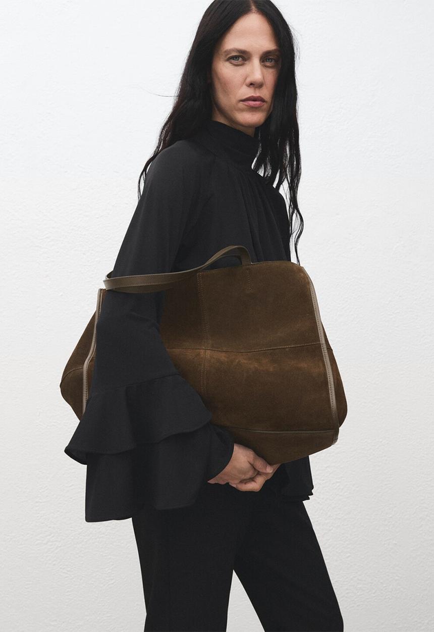 MANGO - Bag g fes - brown