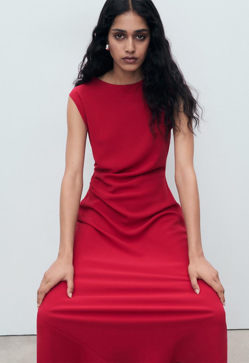 MANGO - Dress Edgar - Red