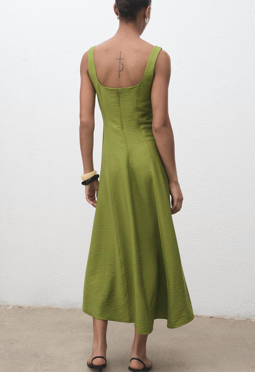 MANGO - Dress Roberts - Green