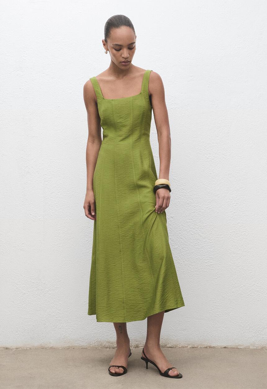 MANGO - Dress Roberts - Green