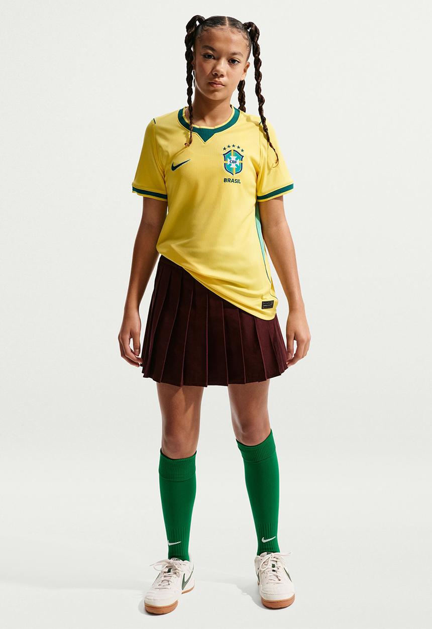 Nike - Brazil Youth Nike Home Stadium Jersey