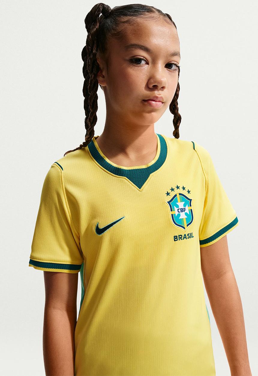 Nike - Brazil Youth Nike Home Stadium Jersey