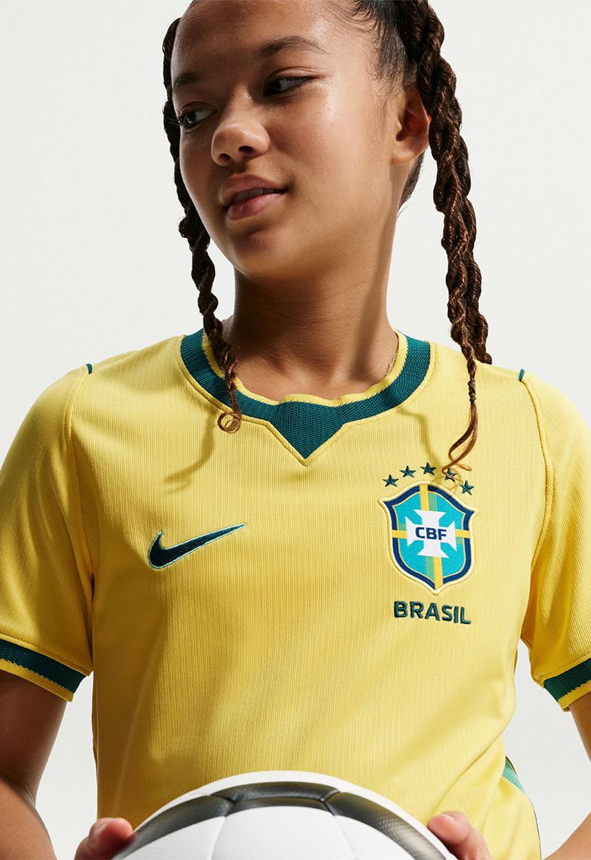 Nike - Brazil Youth Nike Home Stadium Jersey