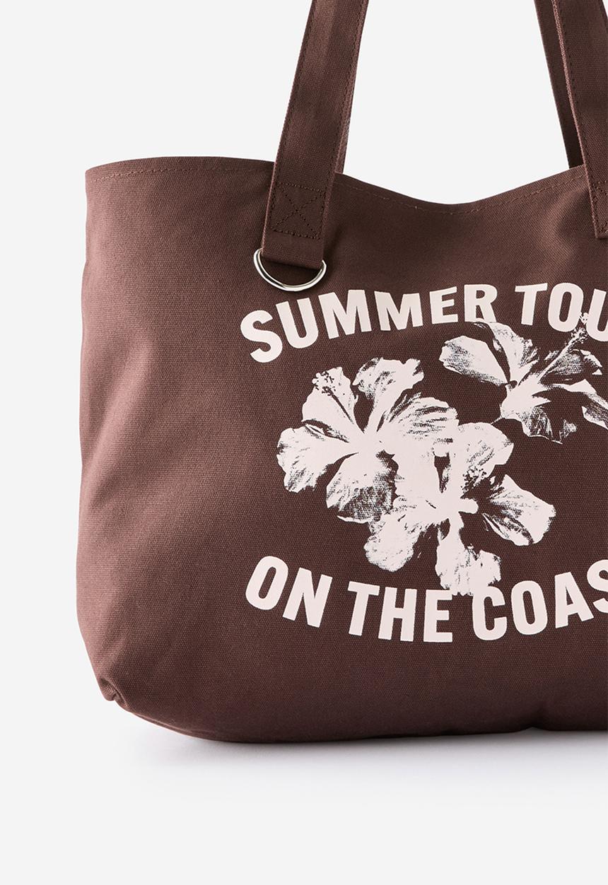Rubi - Parker tote bag - rich mocha/summer tour
