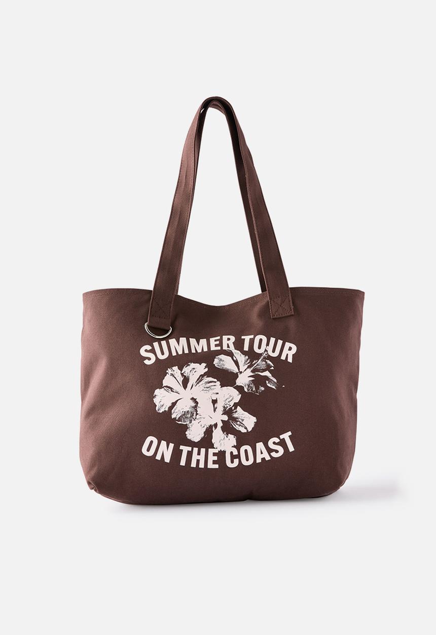 Rubi - Parker tote bag - rich mocha/summer tour