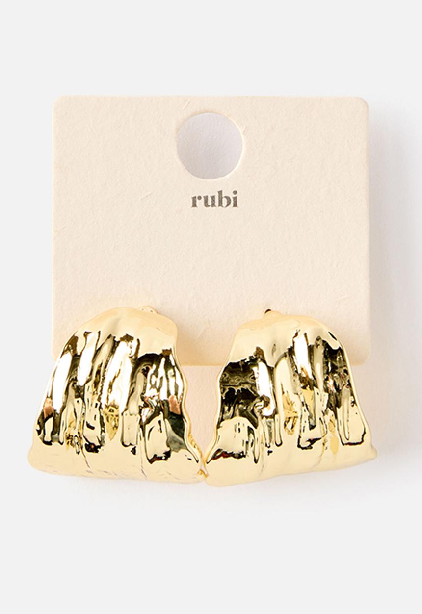 Rubi - Mid Hoop Earring - Gold