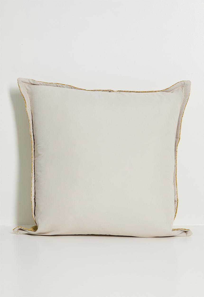 Grey Gardens - Cushion Cover - Ochre Maze 