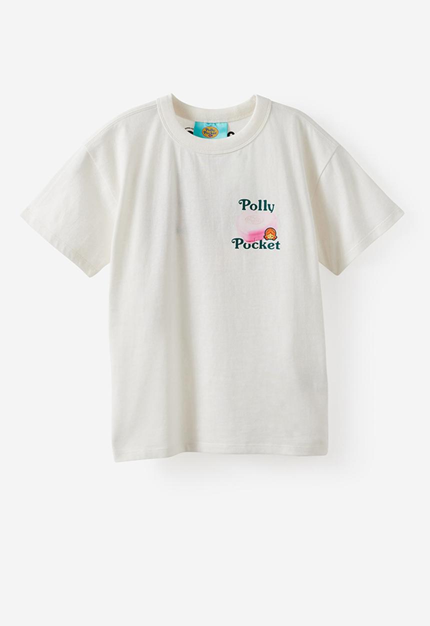 Cotton On - License Drop Shoulder Short Sleeve Tee - Lcn Mat Polly Pocket/Vanilla