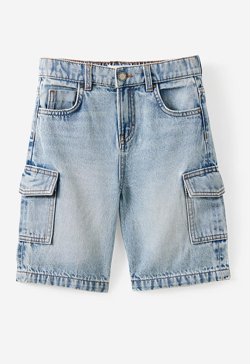 Cotton On - Super Baggy Short -  Airlie Light Blue/Cargo