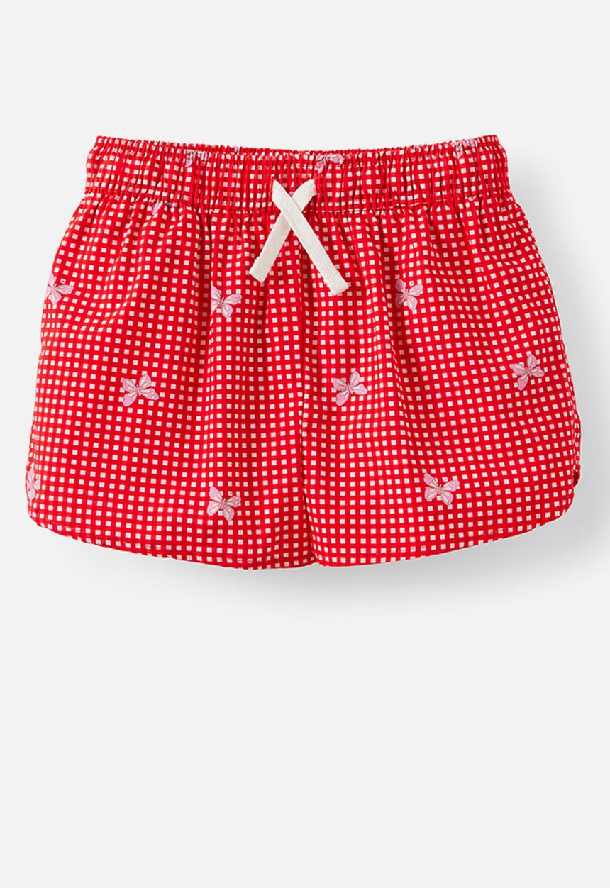 Cotton On - Gigi Woven Short - Varsity Red/Tea Party Pink Gingham