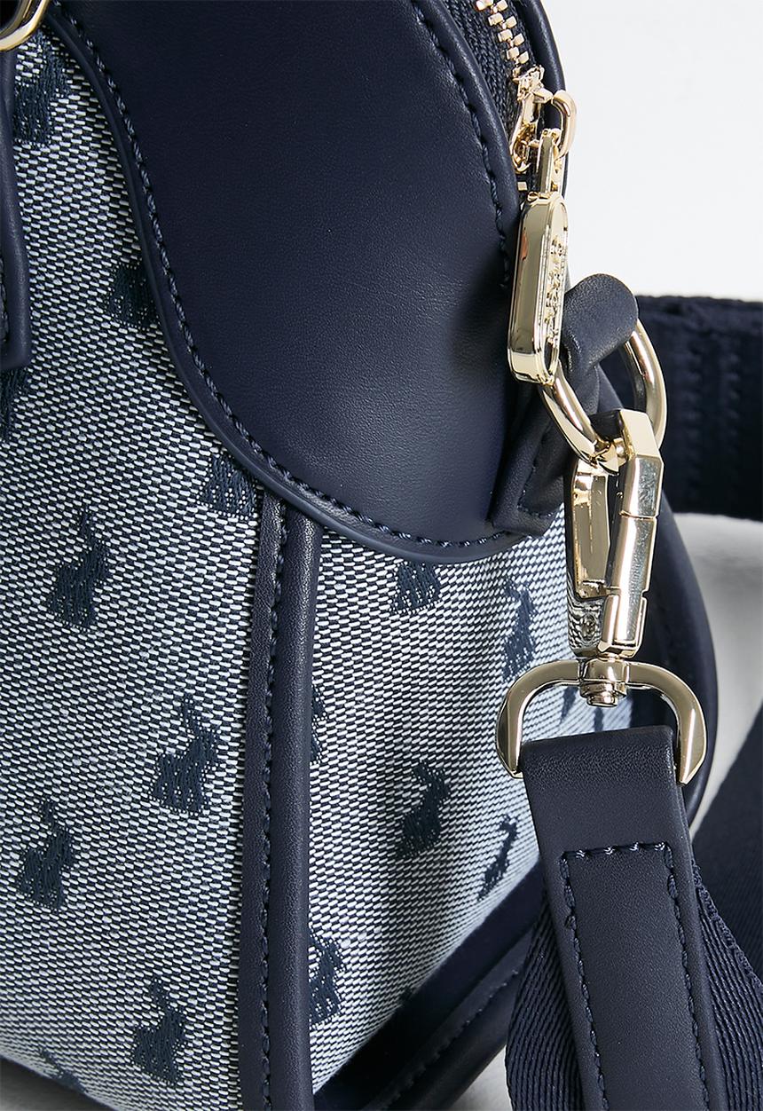 POLO - Jacquard shopper crossbody bag - blue
