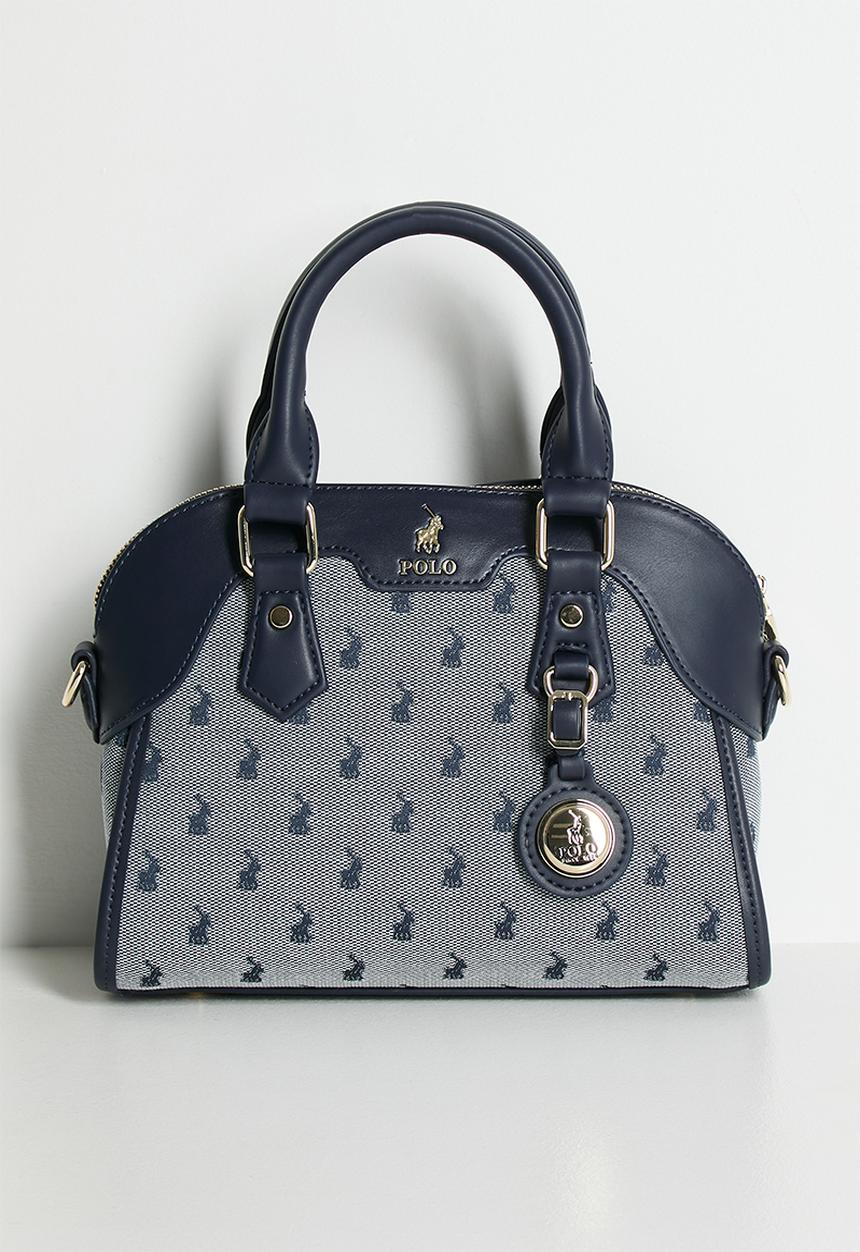 POLO - Jacquard shopper crossbody bag - blue