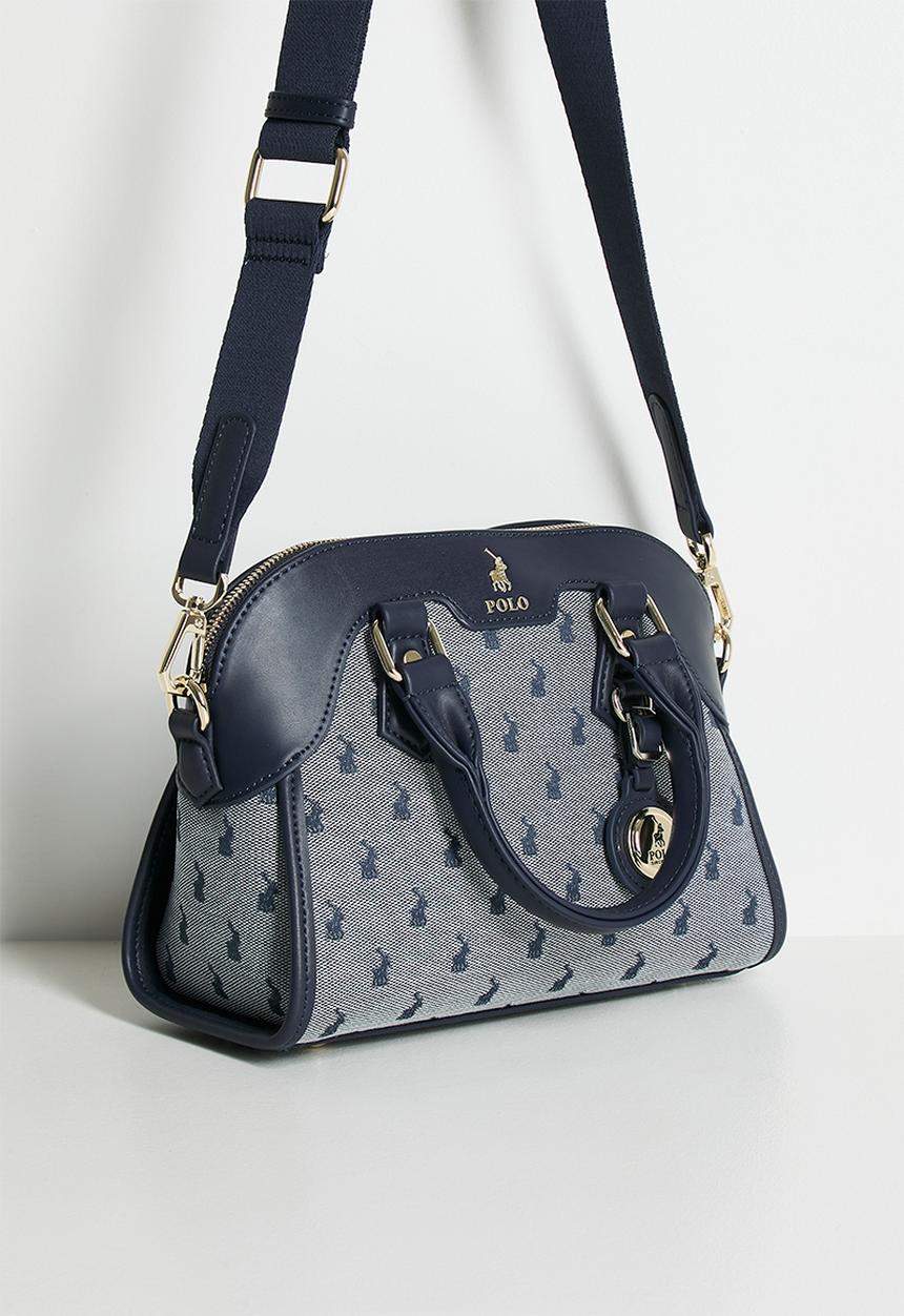 POLO - Jacquard shopper crossbody bag - blue
