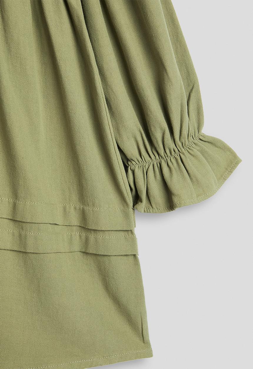 Pop Candy - Pintucked smock dress - green