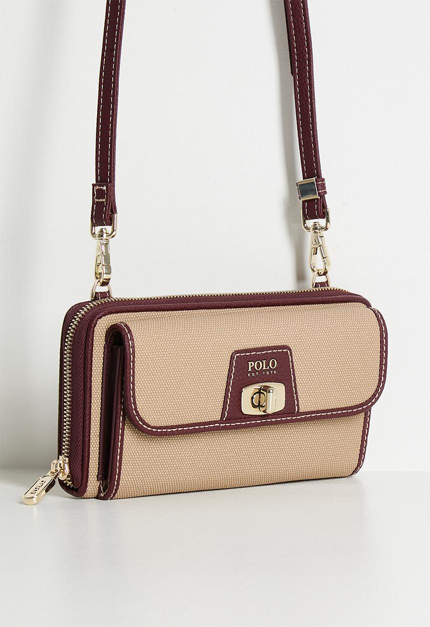 POLO - Cabana phone sling - beige