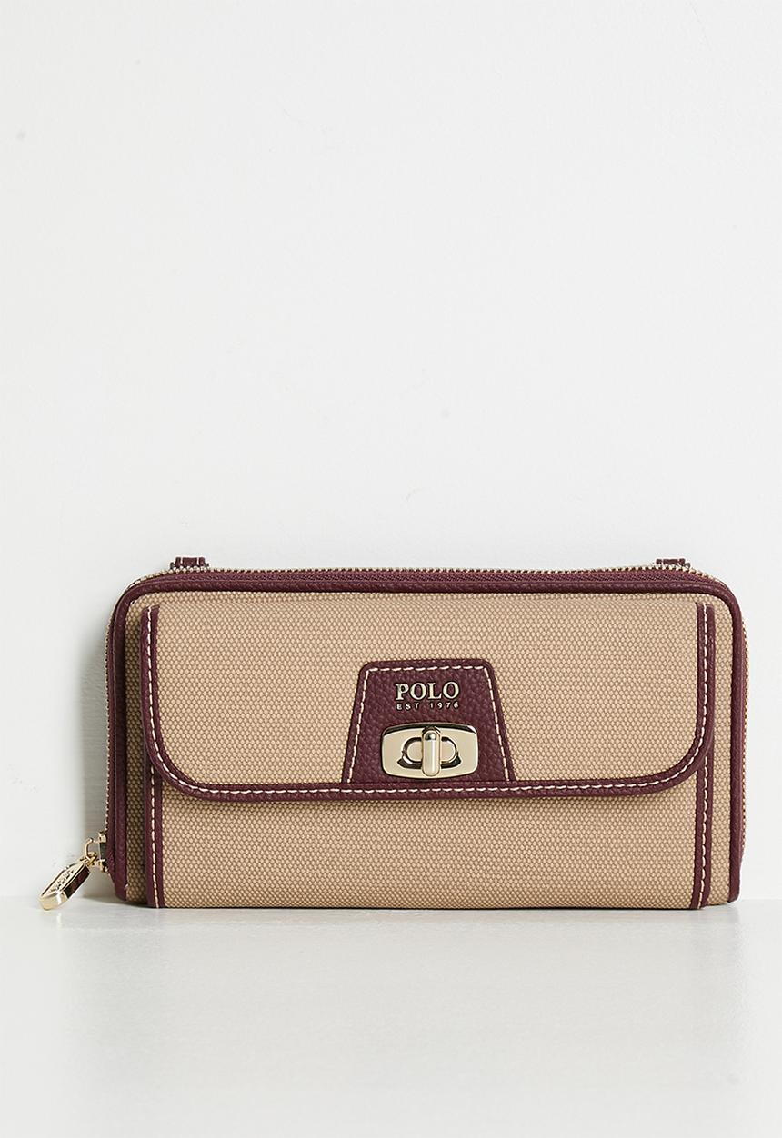 POLO - Cabana phone sling - beige