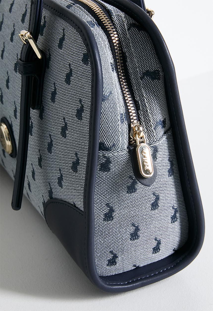 POLO - Jacquard shopper bag - blue