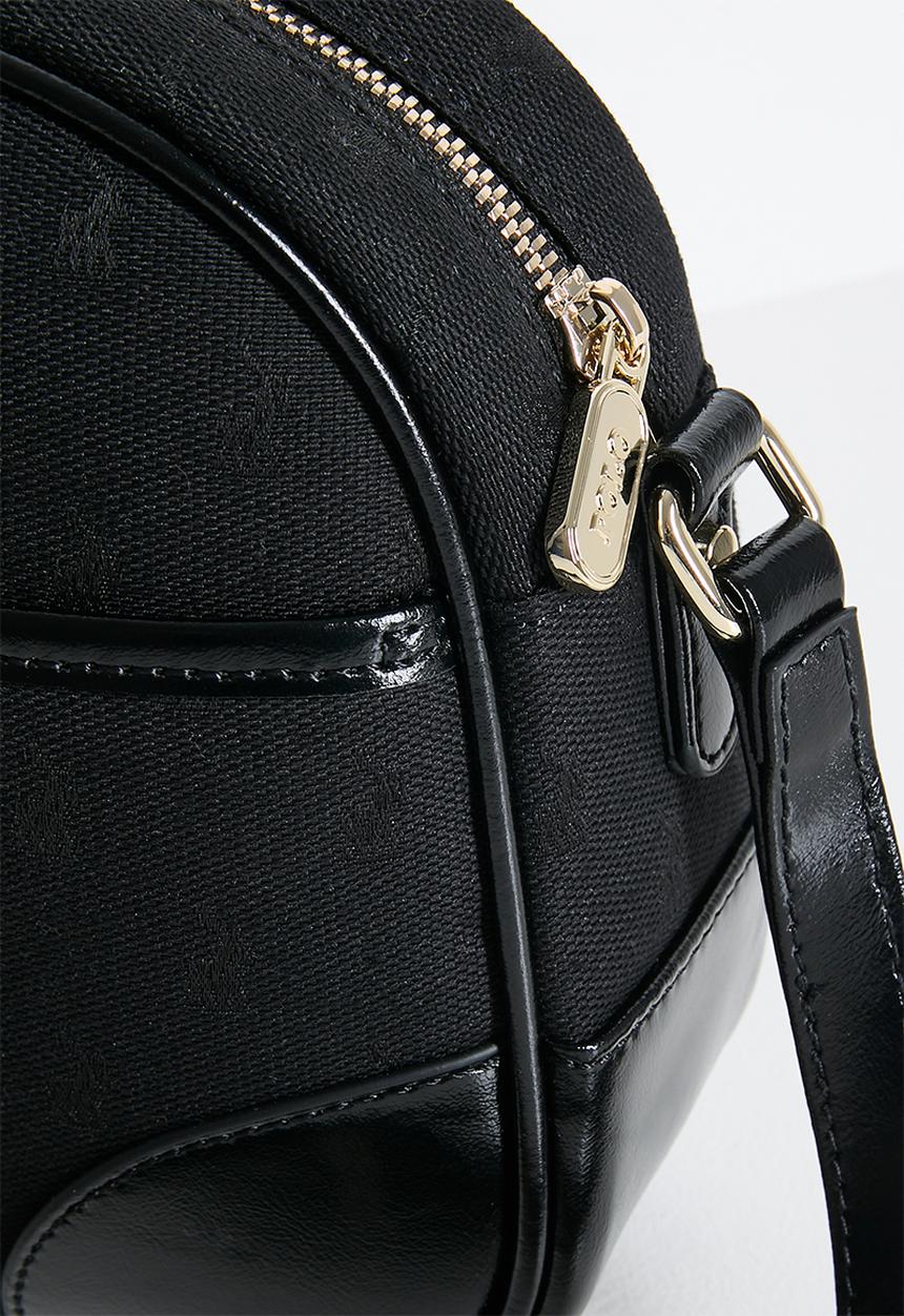 POLO - Jacquard sling bag - black