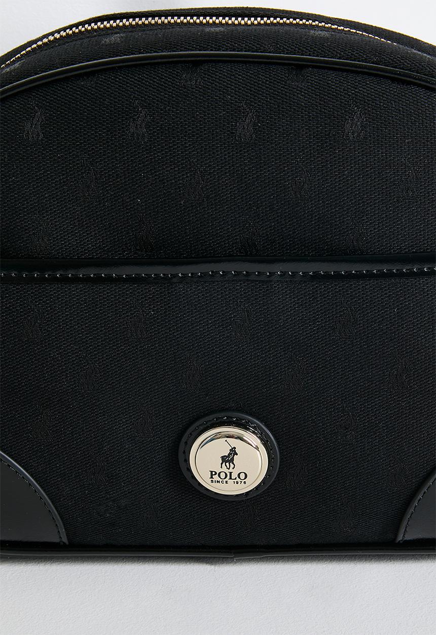 POLO - Jacquard sling bag - black