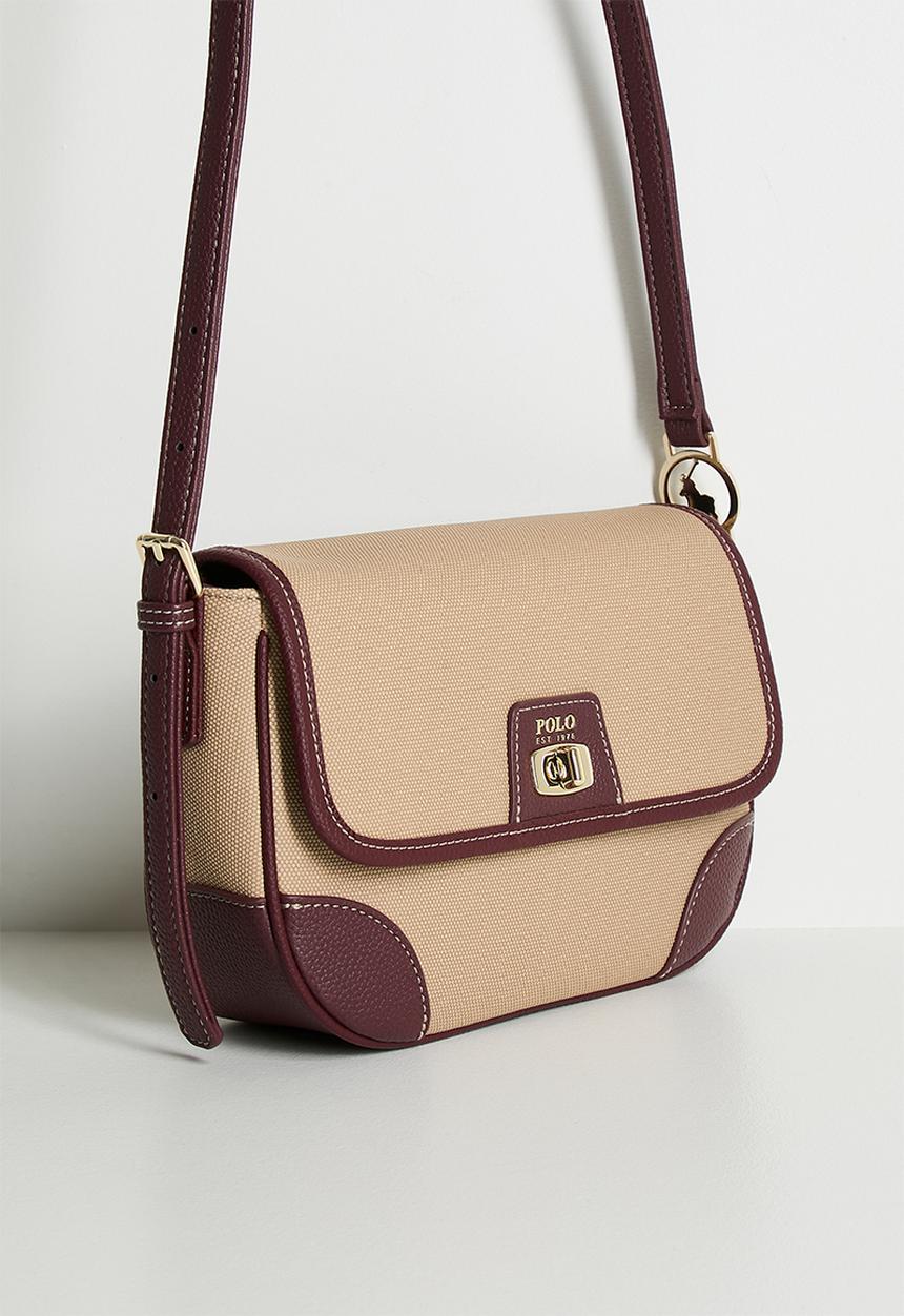 POLO - Cabana flapover sling bag - beige