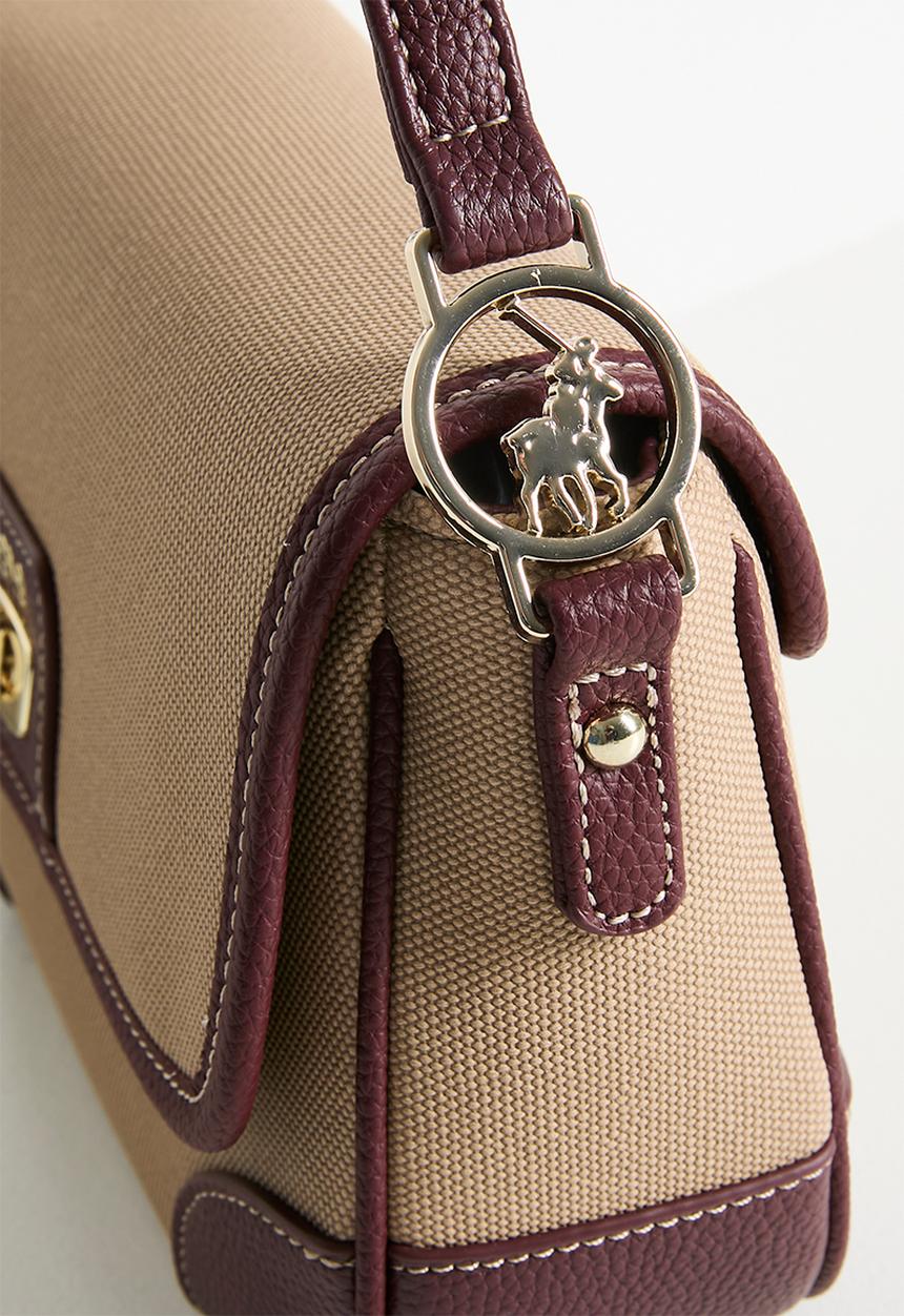 POLO - Cabana flapover sling bag - beige