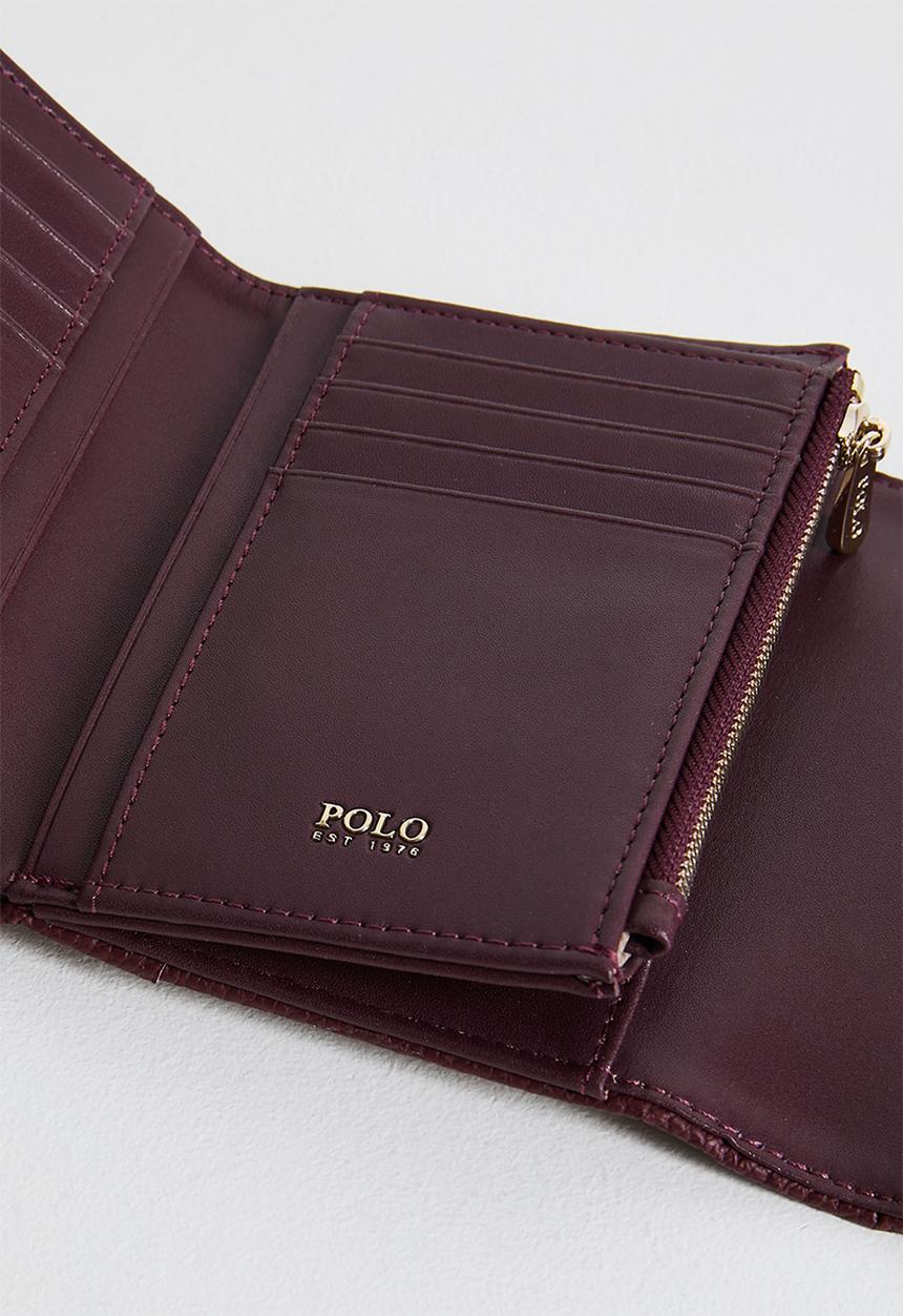 POLO - Cabana trifold purse - beige