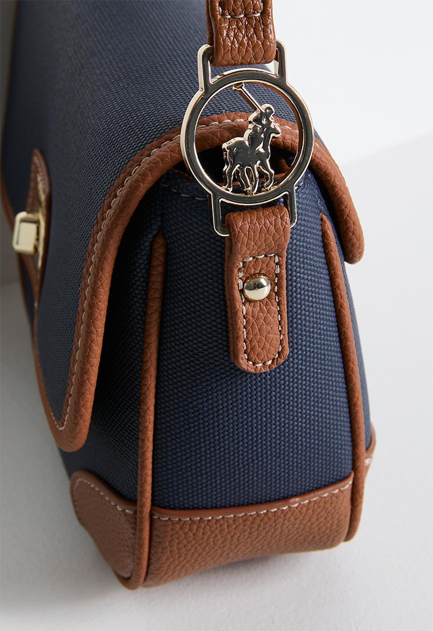 POLO - Cabana flapover sling bag - blue