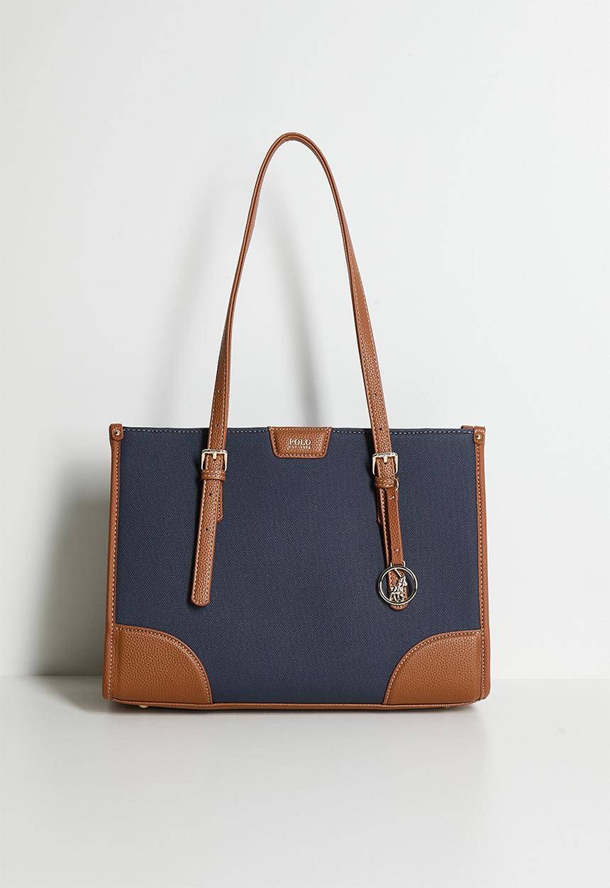 POLO - Cabana book tote - blue