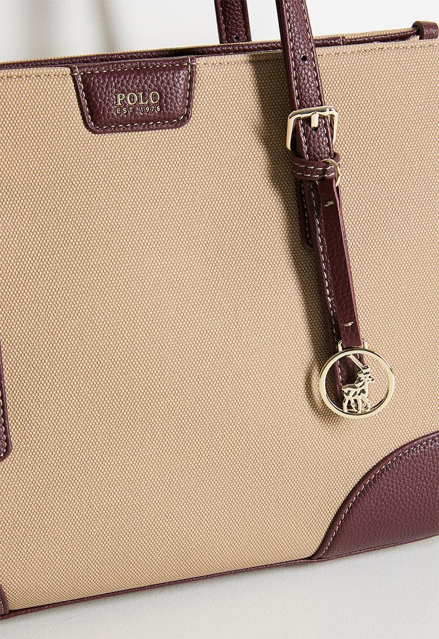 POLO - Cabana book tote - beige