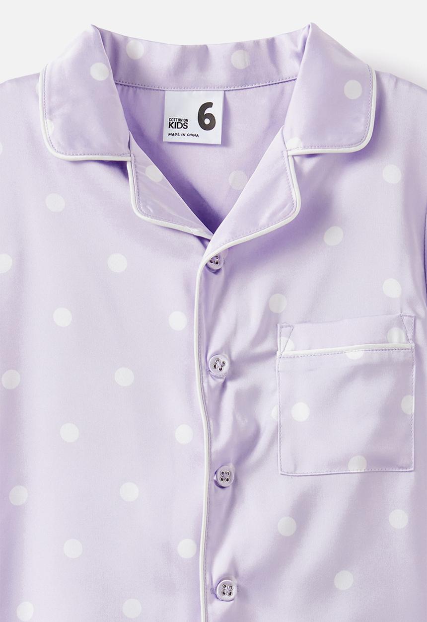 Cotton On - Lullaluxe Short/Long Pj Set - Vintage Lilac/Aria Spot