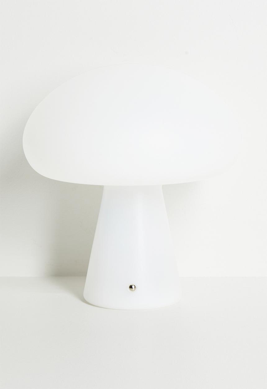Pop Candy - Convex mushroom night light - white