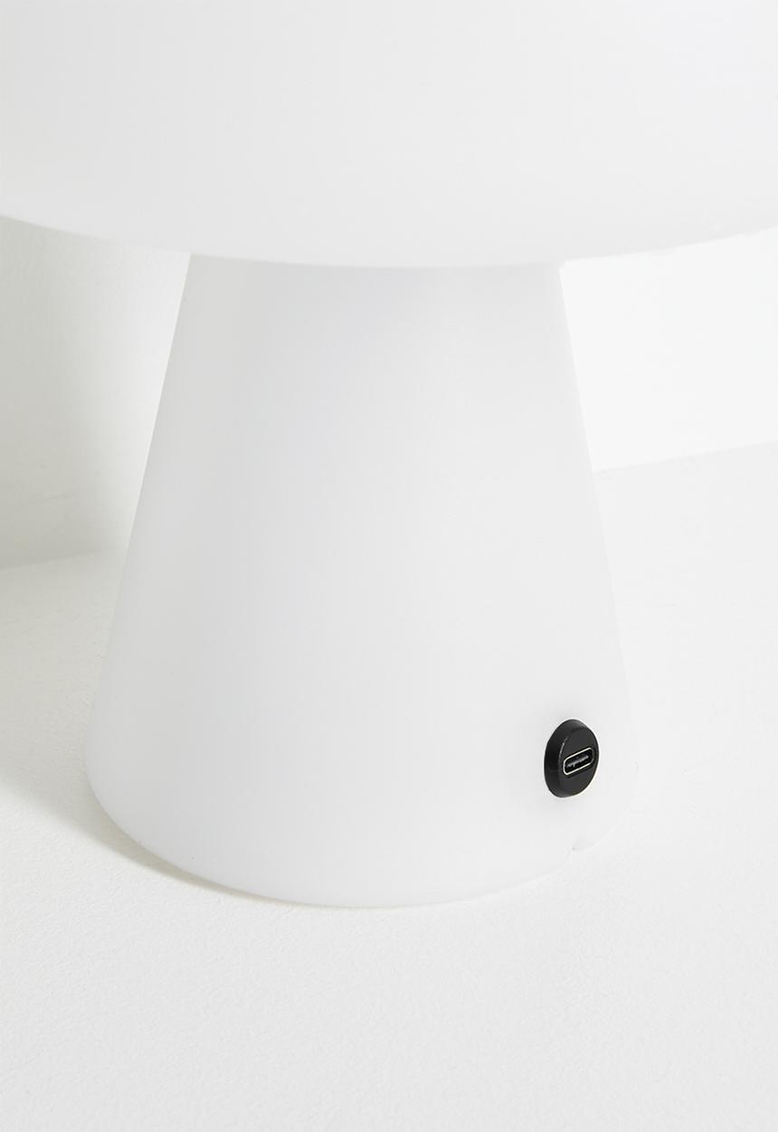 Pop Candy - Convex mushroom night light - white