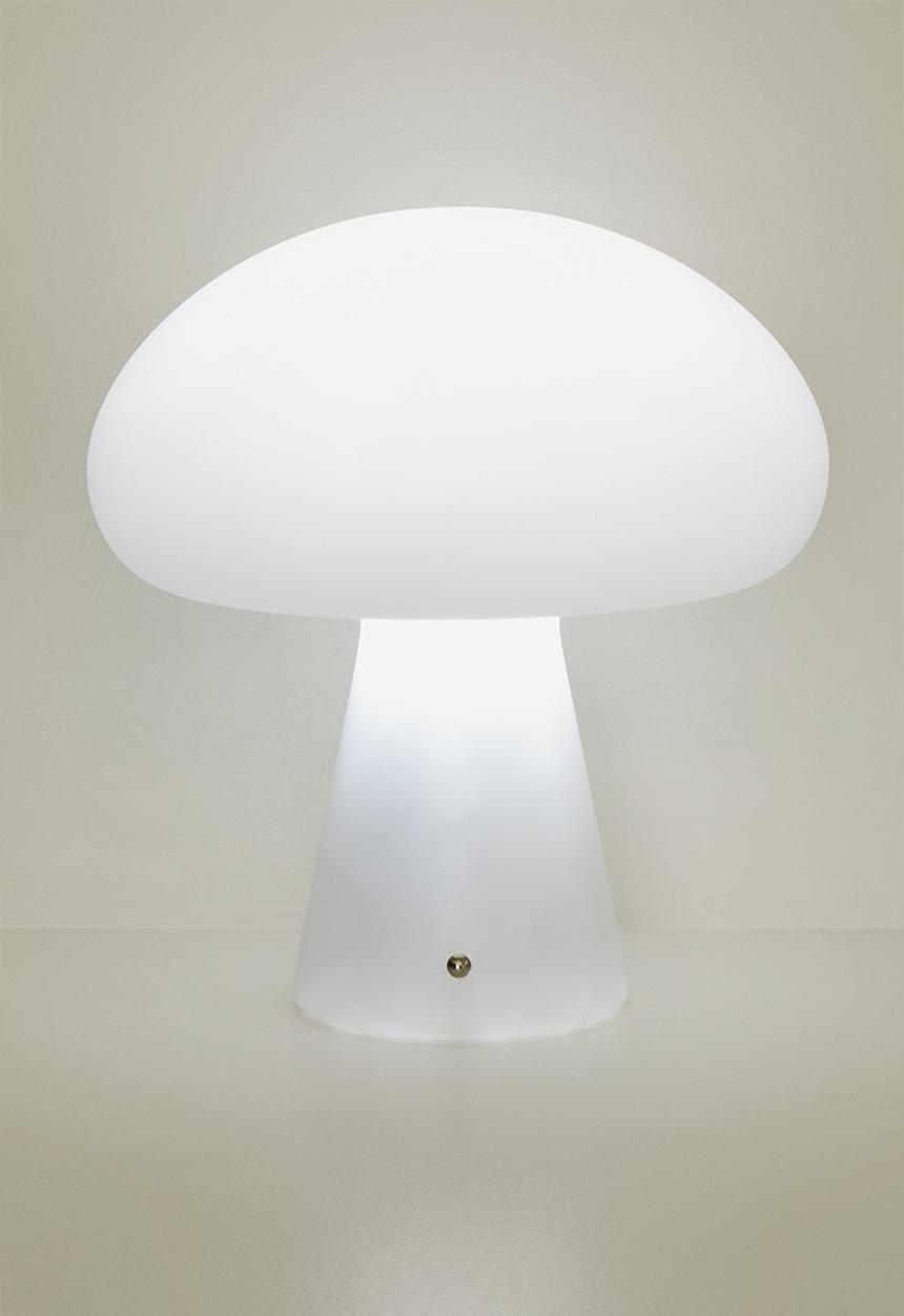 Pop Candy - Convex mushroom night light - white