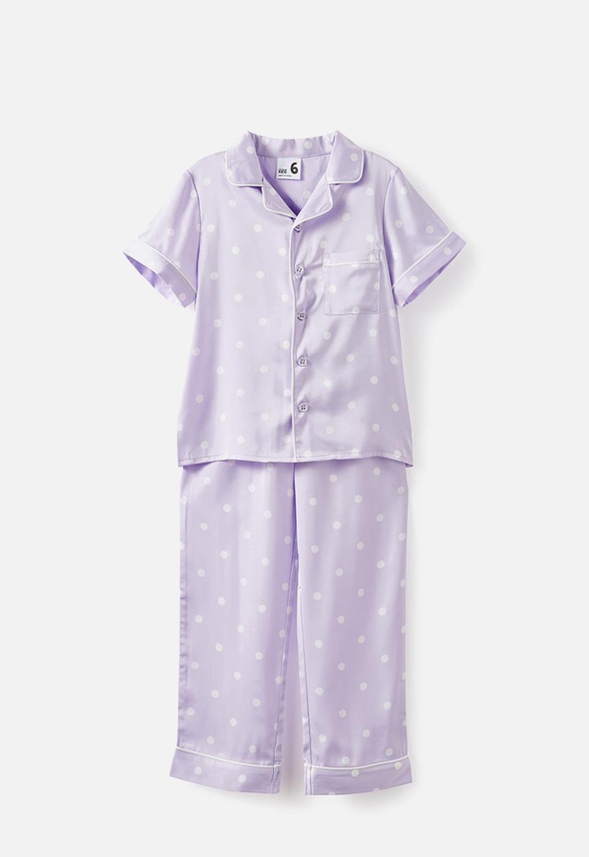Cotton On - Lullaluxe Short/Long Pj Set - Vintage Lilac/Aria Spot