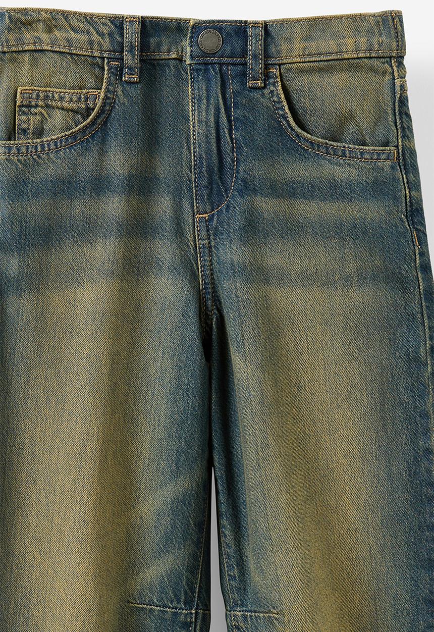 Cotton On - Unisex Barrel Leg Denim Jean - Honey Blue