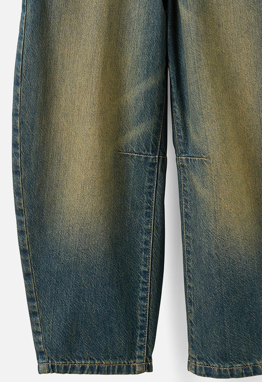 Cotton On - Unisex Barrel Leg Denim Jean - Honey Blue