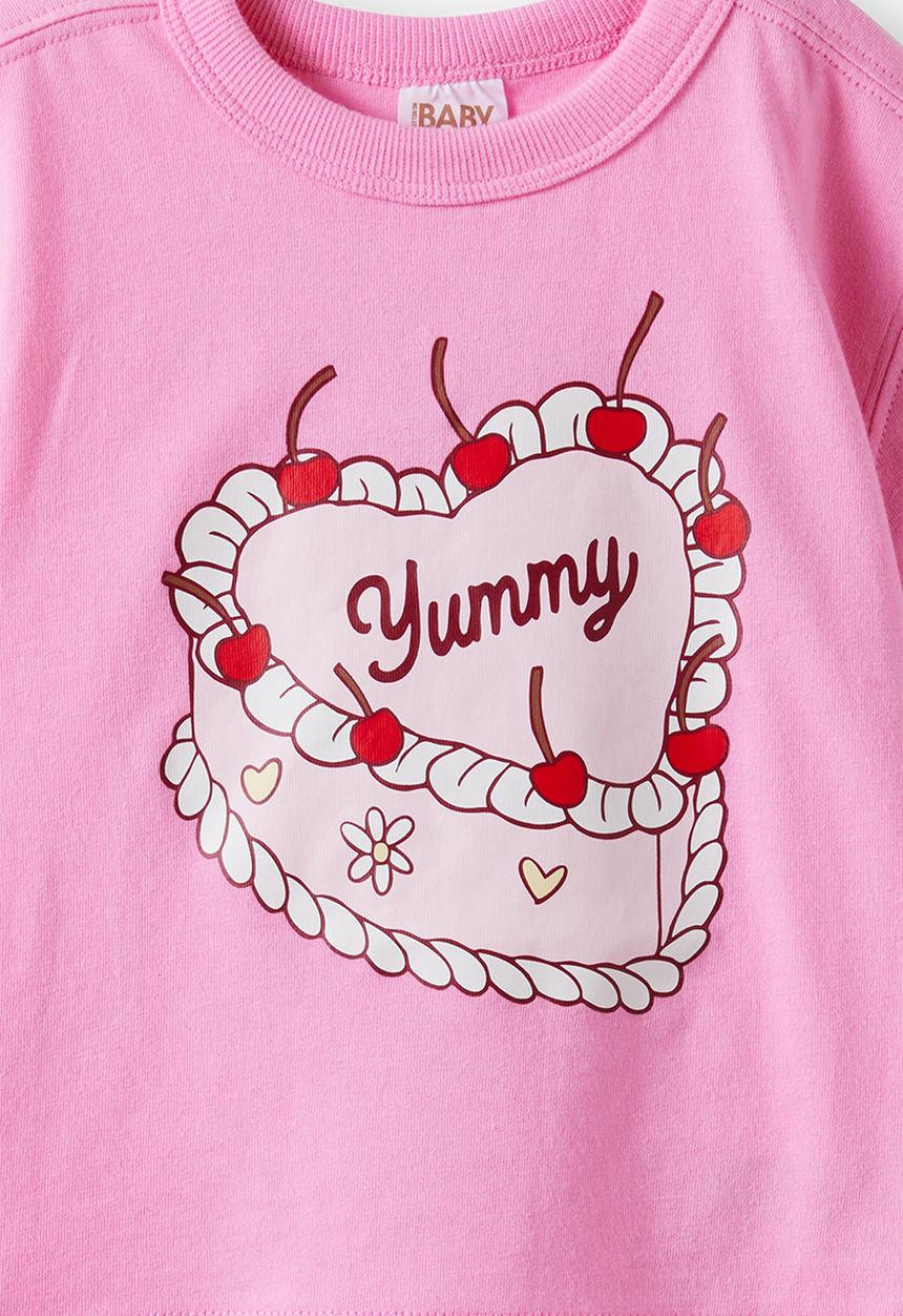 Cotton On - Bobbi Short Sleeve Graphic Tee - Strawberry/Milk Yummy