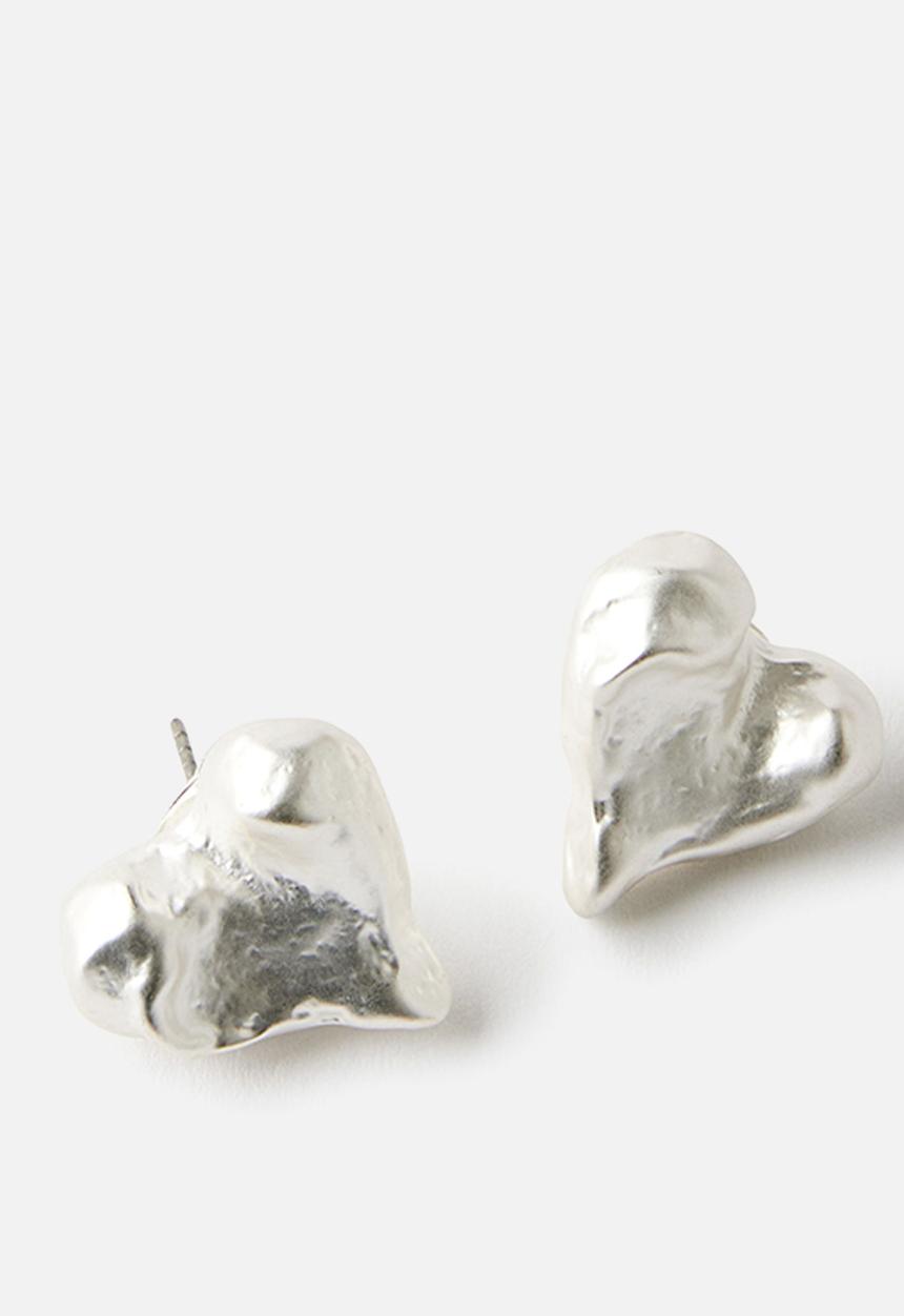 Rubi - Small charm earring - up y2k pearl heart