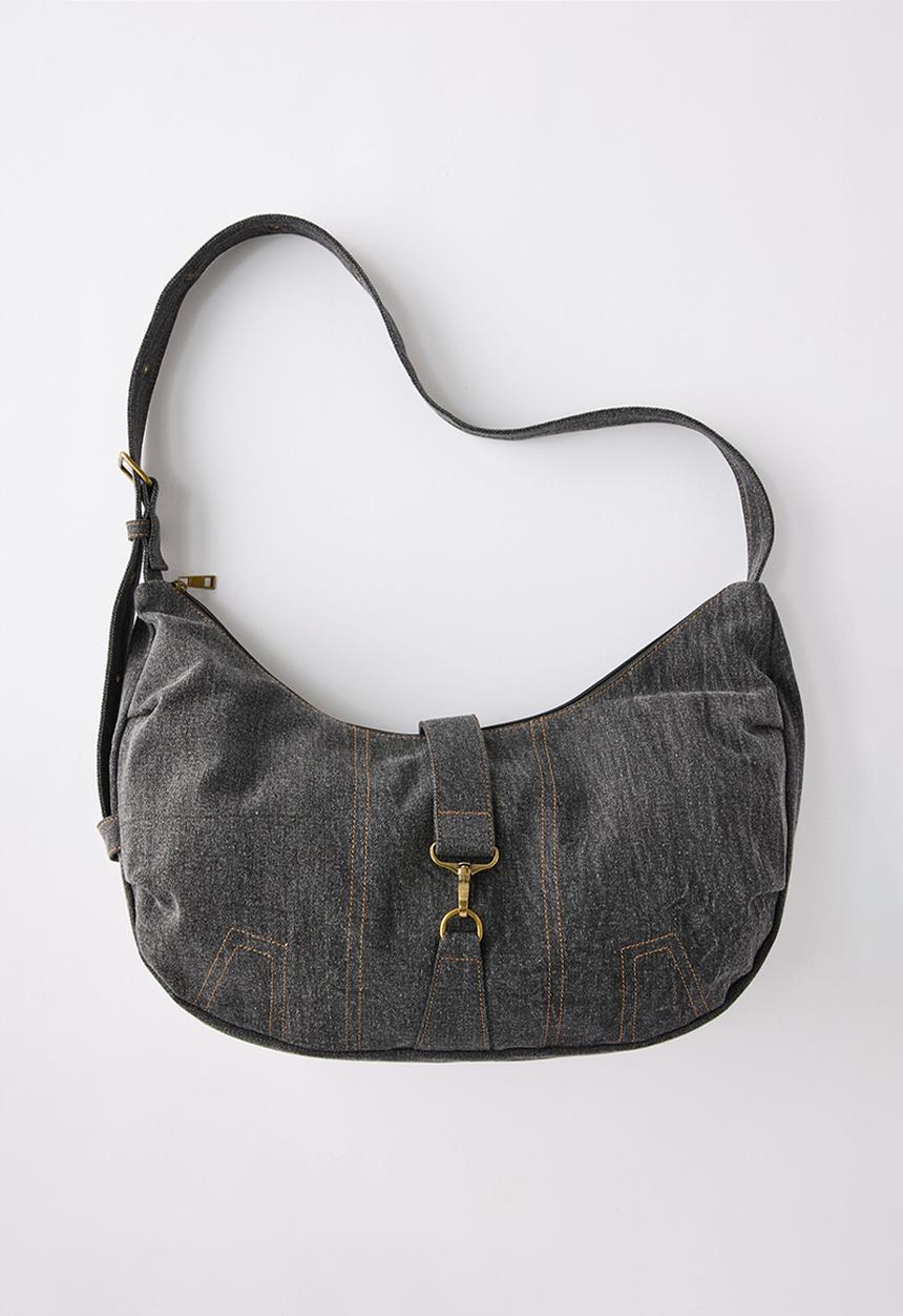 Rubi - Dylan slouchy crossbody bag - washed black denim