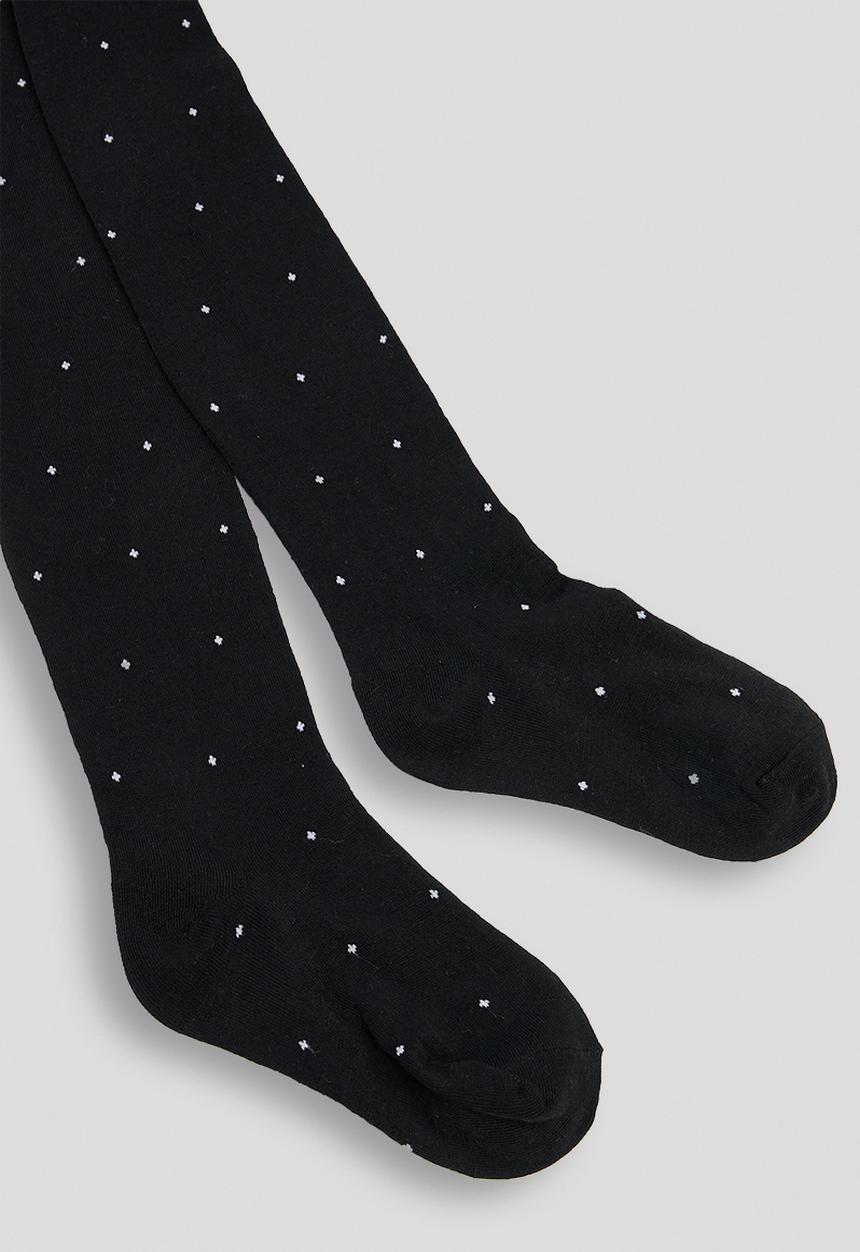 Pop Candy - Polka dot stockings - black