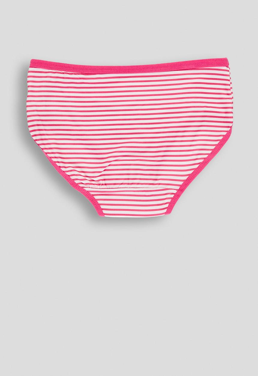 Pop Candy - 2 pack full briefs - pink stripes/heart aop