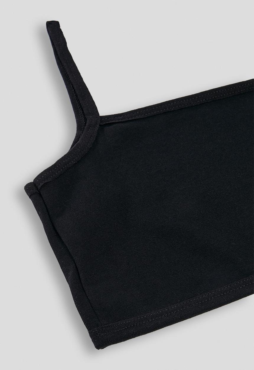 Pop Candy - Cami bra with full briefs - black