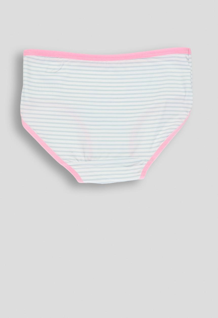 Pop Candy - 2 pack full briefs - light blue stripes/heart aop