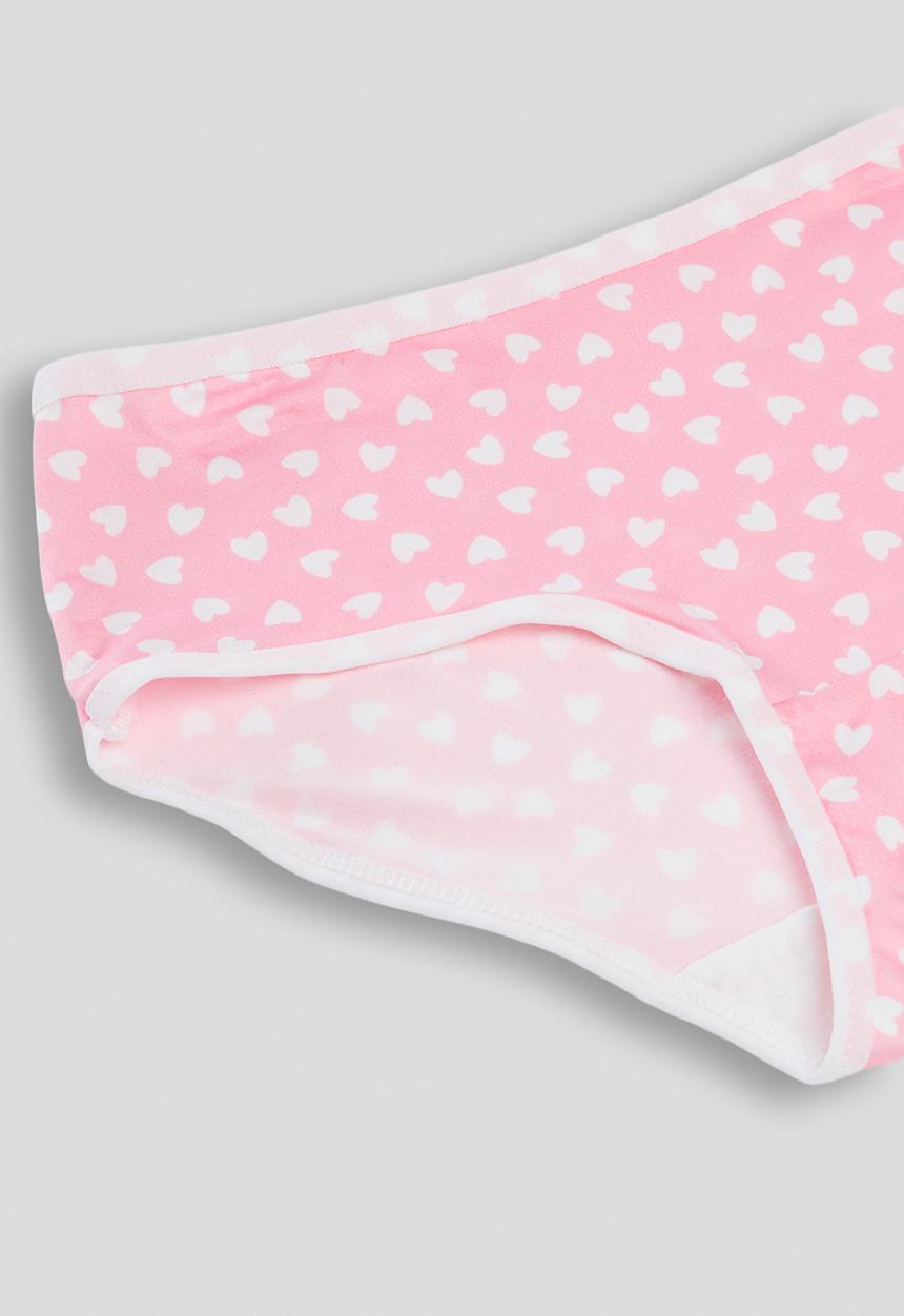 Pop Candy - 2 pack full briefs - light blue stripes/heart aop