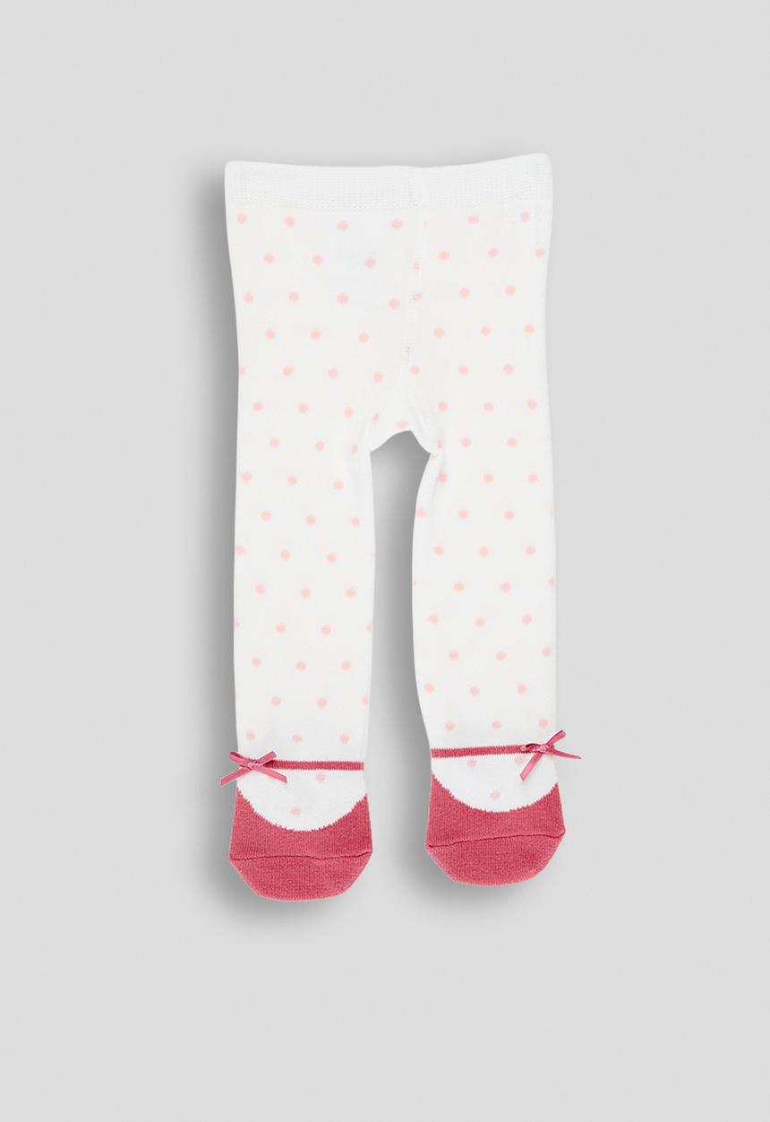 Pop Candy - Pump footed leggings - white/pink