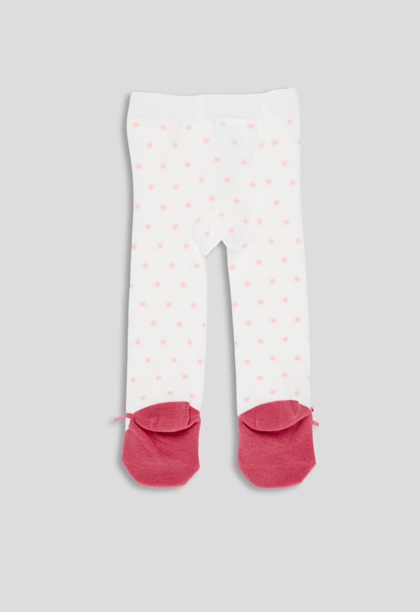 Pop Candy - Pump footed leggings - white/pink