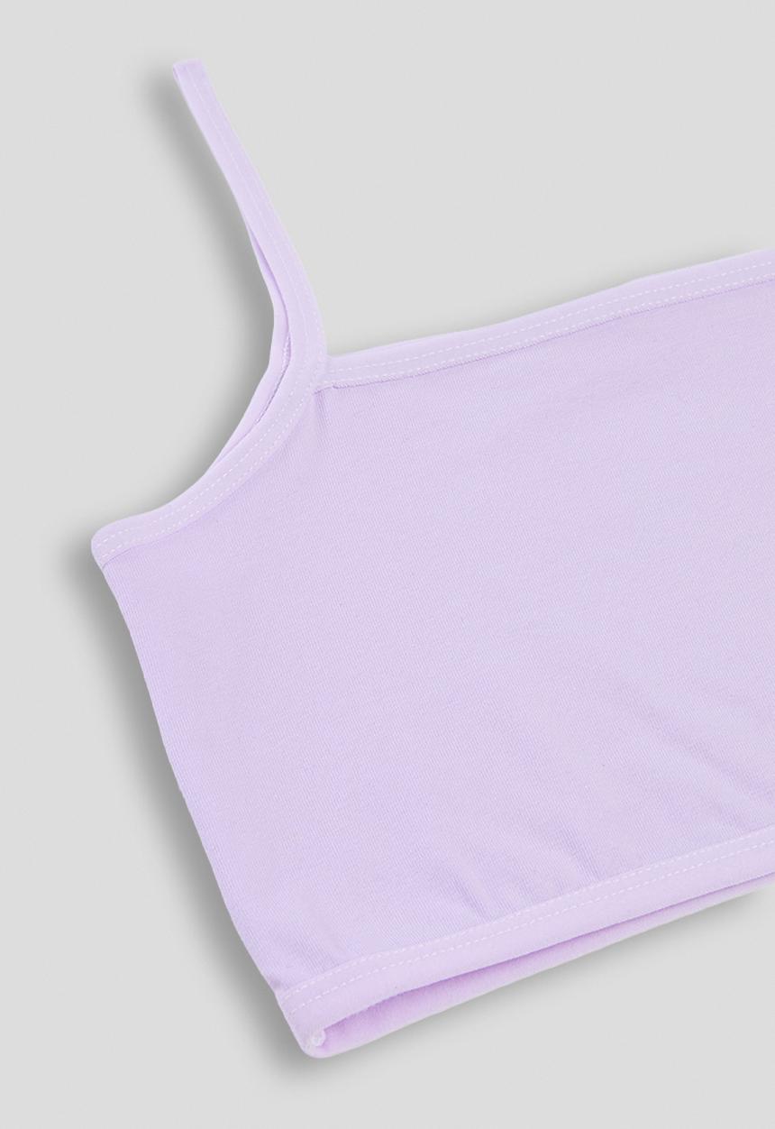 Pop Candy - Cami bra with full briefs - light lilac