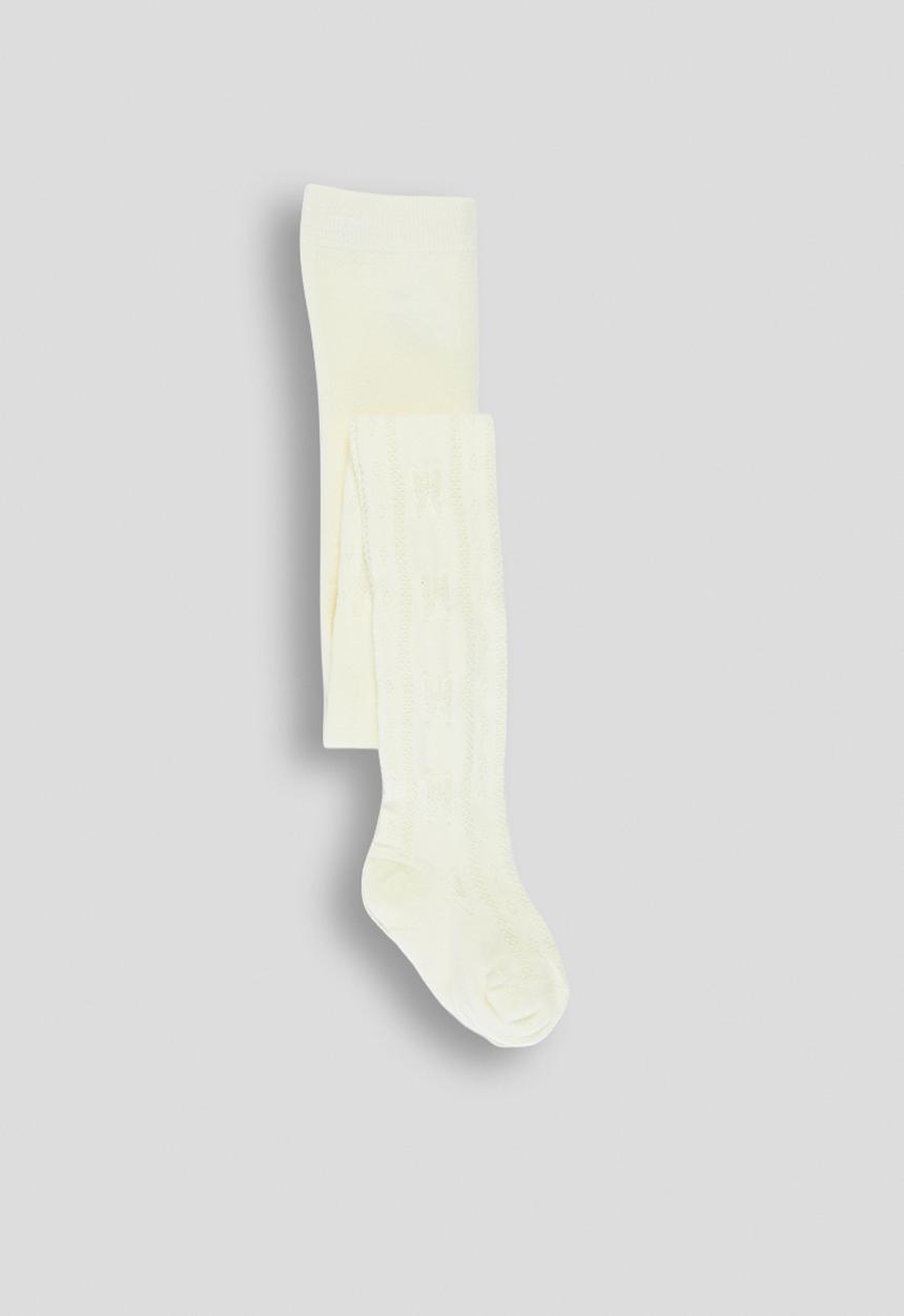 Pop Candy - Pointelle knit stockings - cream